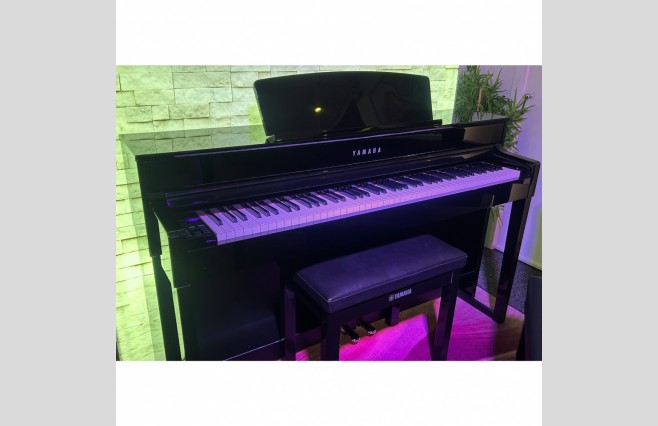 Yamaha CLP575 Polished Ebony Digital Piano, Used - Complete Package (SN:BCVJ01005) - Image 4